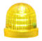 Folyamatosan világító/villogó LED jelzőfény, Ø 60 mm, Sárga, 110–120 V AC, UDC