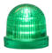 Multi-stroboszkópos LED jelzőfény, Ø 60 mm, Zöld, 230–240 V AC, UDF