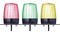 LED, 3 színű, Ø 75 mm, Vörös–sárga–zöld, 24 V AC/DC, PMH
