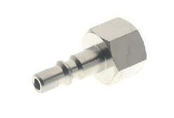 Bayonet coupling, male with internal tap