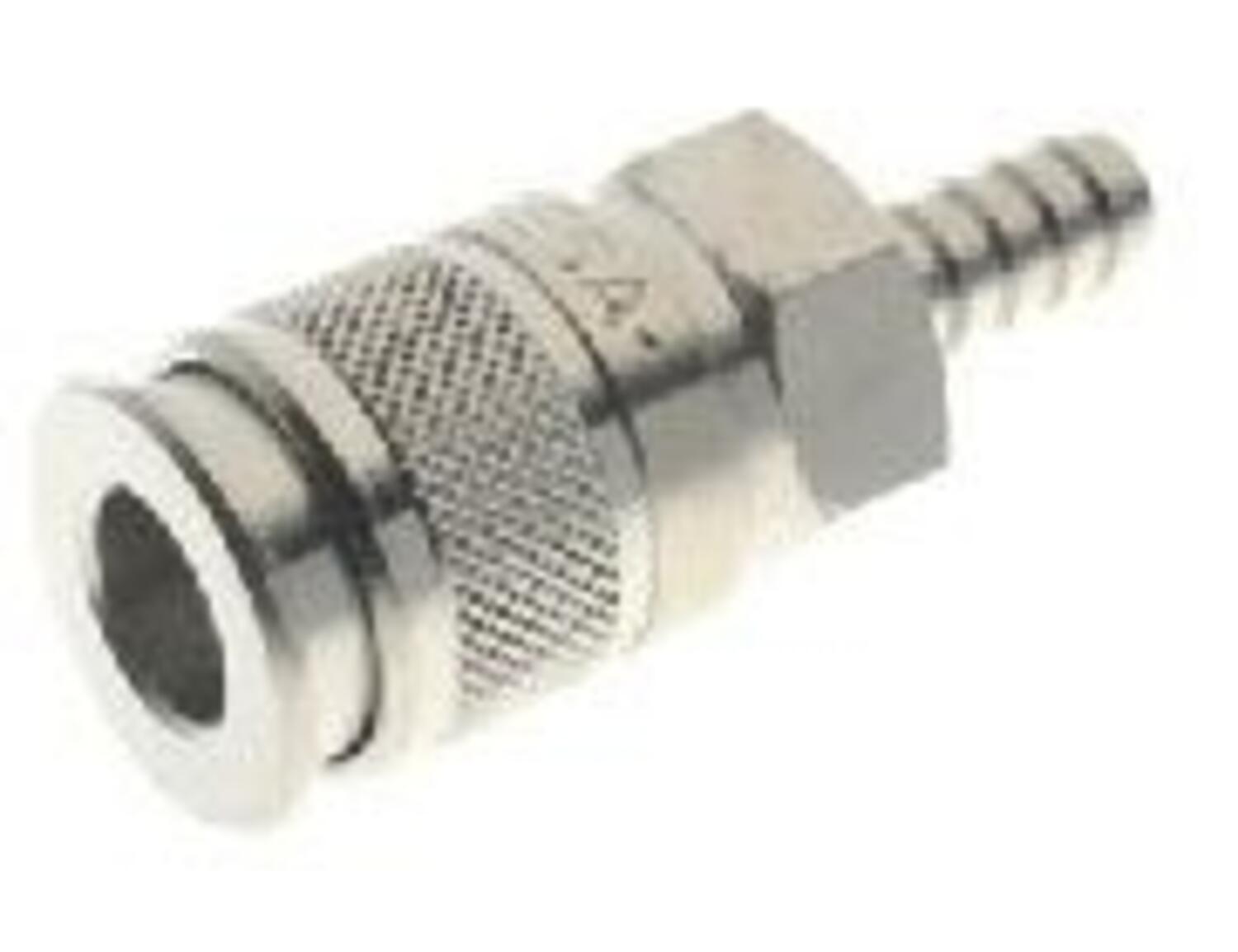 Bayonet coupling Multipresa, female with clack valve, hose nipple