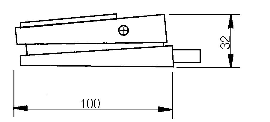 Compact foot pedal- double