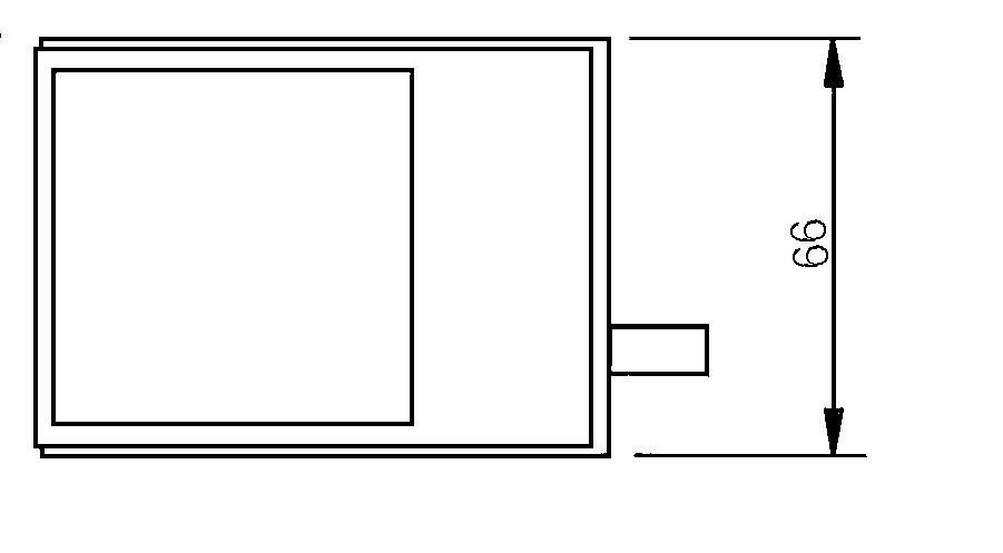 Compact foot pedal- single