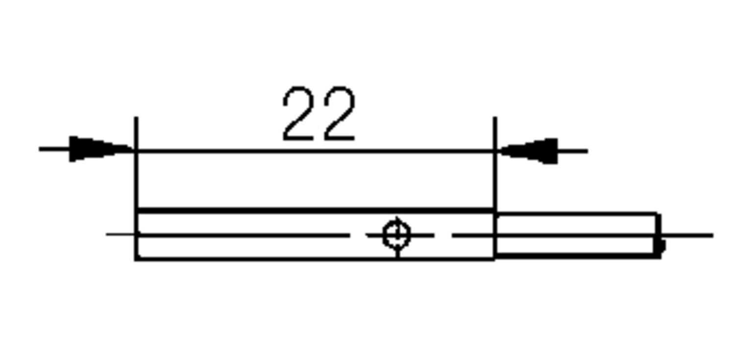 Dimension Ø3, Ø to M8 with cabel