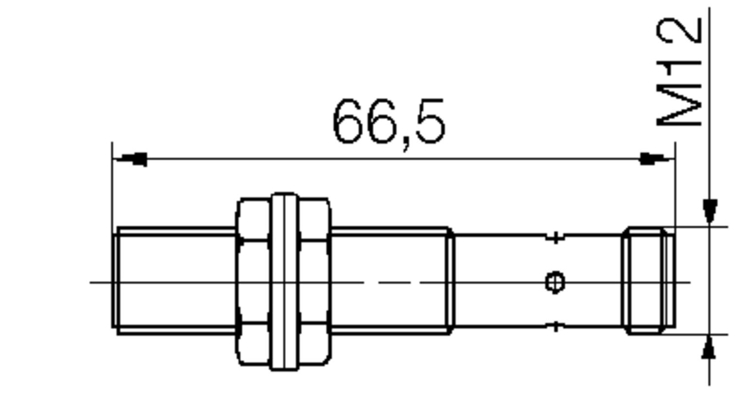 Dimension M12x1, M12 increased temperaturerange -40°C to +100°C