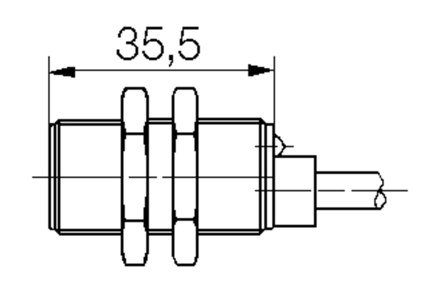 Dimension M18x1, M18 standard