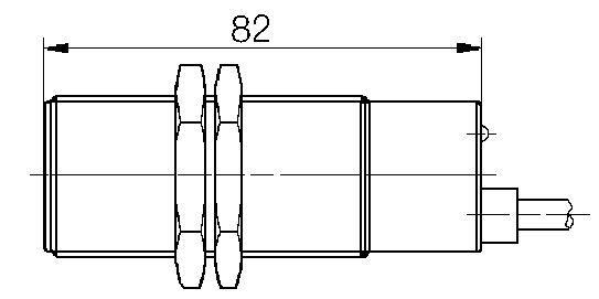Dimension M30x1,5, 1 LED increased temperaturerange