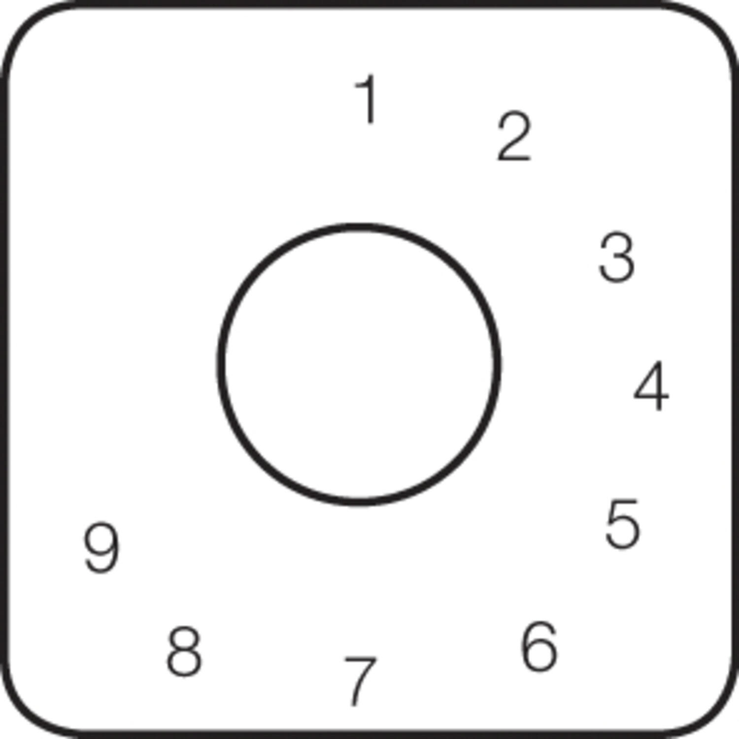 Drawing of sign for BCD-code PR12