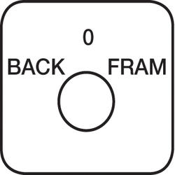 Drawing of sign for Front-/Back-switcher for 3-phase engine PR12
