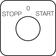Drawing of sign for non-locking Stop-0 Start-0 PR12