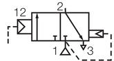 Function symbol 3/2 NC air-differential