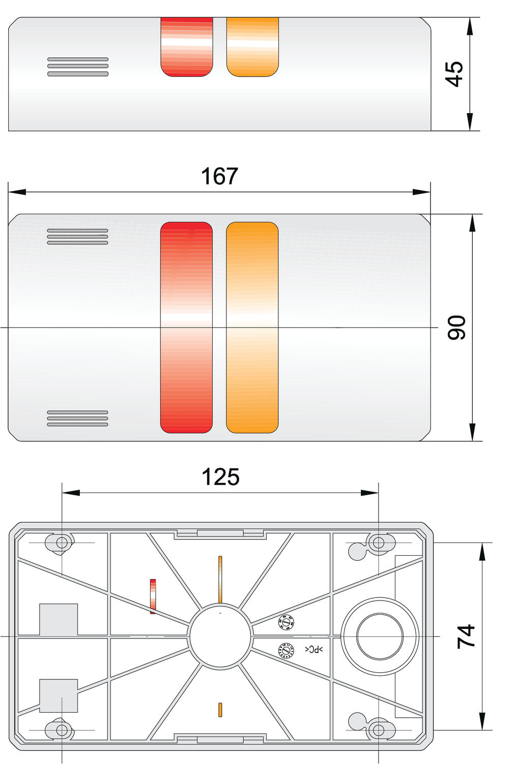 Half Dome dimensions 1.