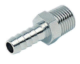 Hose nipple, conic tap