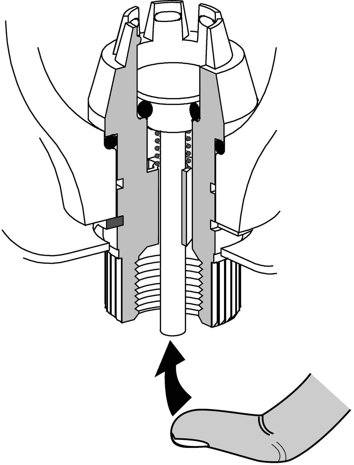 Illustration to semi automatic drainage