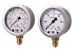 Pressure gauge, industrial design Ø63 mm, glycerin subdued