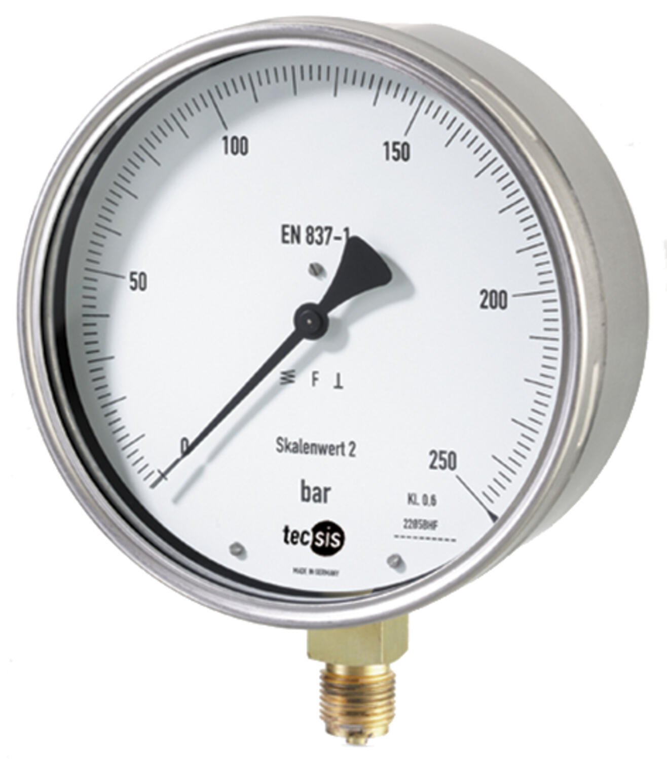 Pressure gauge, precision measuring instrument Ø160 mm