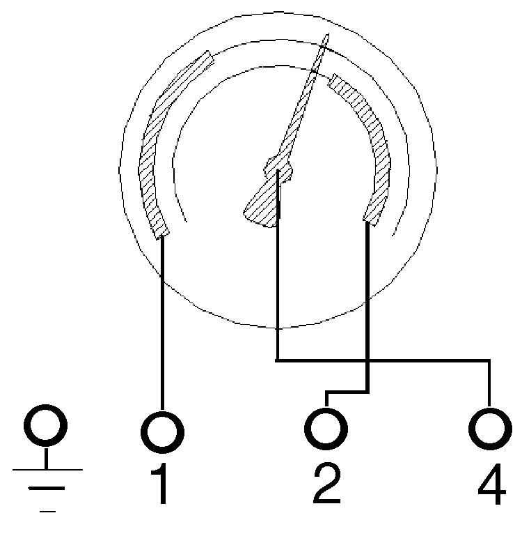 Pressure gauge, with electrical contact, Ø100 mm. Engagement