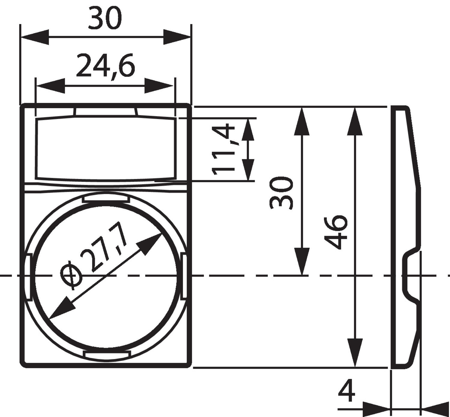 Signbracket included frame