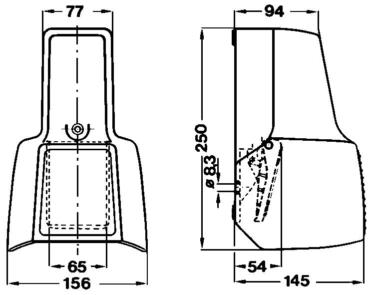 Size foot pedal F1U2UNS.