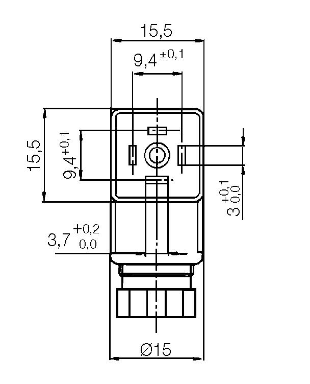 Standard contact Mikro, size 2