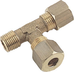 T-connection, external conic tap on side steam 
