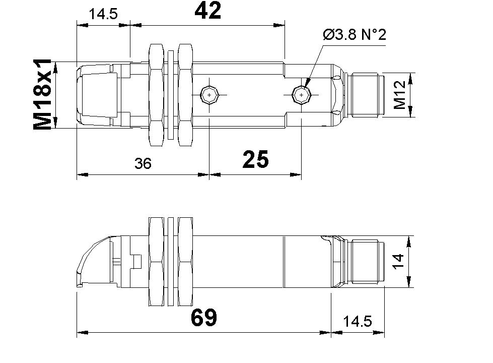 Transmitter, dimension, plastic angular